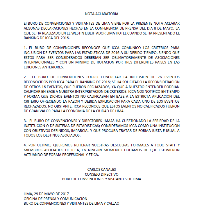 NOTA ACLARATORIA