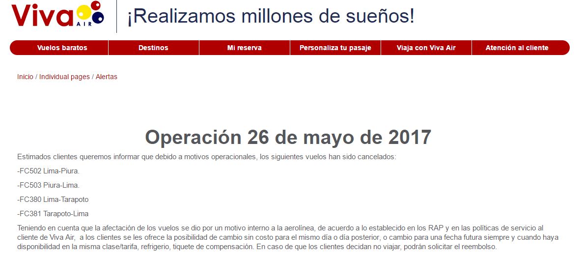 info viva cancelado