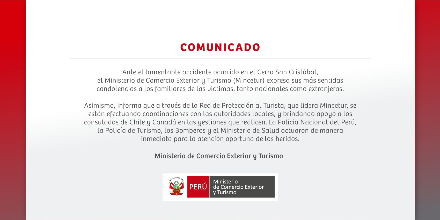 mince comunicado