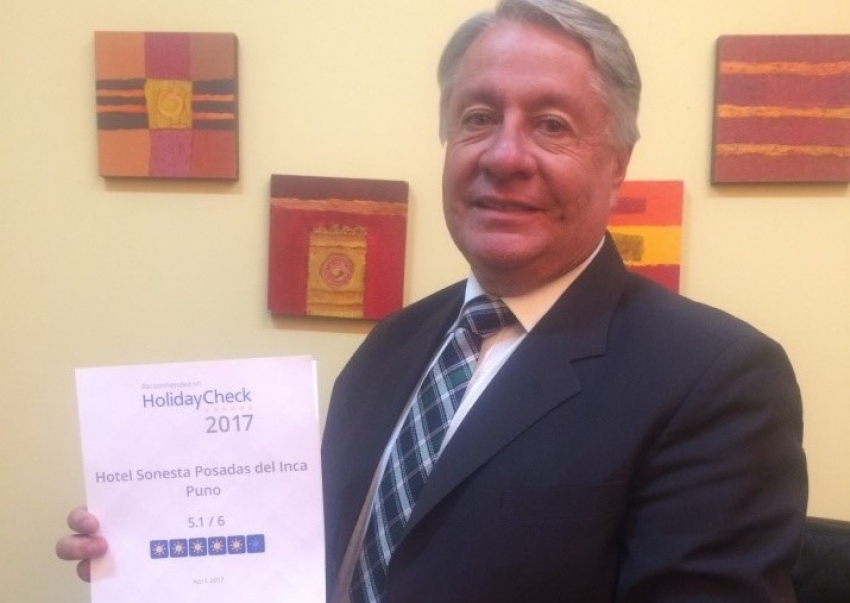 Certificado de Reconocimiento a Sonesta Posadas del Inca Puno