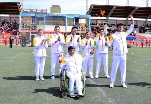 Juliaca recibi&oacute; con mucha j&uacute;bilo y algarab&iacute;a la Antorcha Panamericana