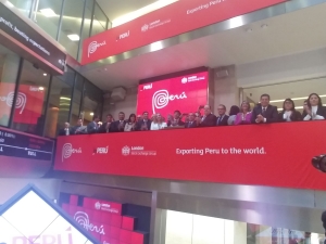 Per&uacute; dio el tradicional &ldquo;campanazo&rdquo; para iniciar jornada en Bolsa de Valores de Londres
