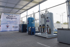 Caja Arequipa entrega ampliaci&oacute;n de planta de ox&iacute;geno