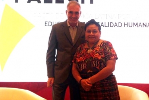 Premio Nobel de la Paz, Rigoberta Mench&uacute; visit&oacute; Lima