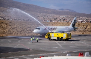 JetSMART inaugura reinicio de los vuelos internacionales a Arequipa para unir a los peruanos