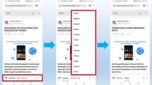 Navegador Huawei: Ahora podr&aacute;s traducir tus p&aacute;ginas webs hasta en 47 idiomas