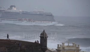 Crucero desaf&iacute;a marejada nunca antes vista en Puerto Rico (V&Iacute;DEO)