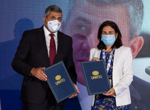 Telef&oacute;nica y la OMT renuevan su compromiso para impulsar un desarrollo tur&iacute;stico sostenible, seguro y competitivo