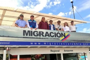 Per&uacute; y Colombia activan control migratorio conjunto a bordo de embarcaci&oacute;n en r&iacute;o Amazonas