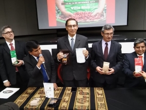 Primer vicepresidente Mart&iacute;n Vizcarra lanza oficialmente el m&aacute;s prestigioso concurso internacional del caf&eacute;