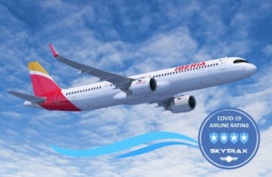 Iberia consigue 4 estrellas de Skytrax por sus medidas frente al Covid-19 (V&Iacute;DEO)
