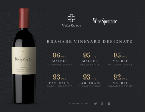 Vi&ntilde;a Cobos lidera el ranking &ldquo;Wine Spectator Argentina Report 2020&rdquo;