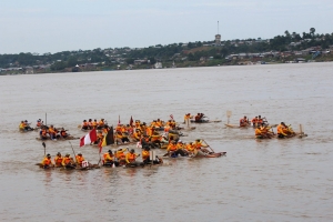 Con &eacute;xito se realiz&oacute; la XIX Carrera internacional de balsas en el R&iacute;o Amazonas