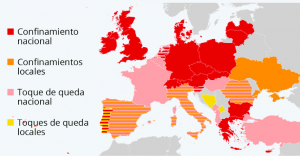 Europa y las restricciones para contener la pandemia