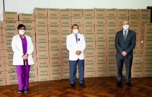 BBRAUN dona 2700 rehidratantes al Colegio M&eacute;dico del Per&uacute;