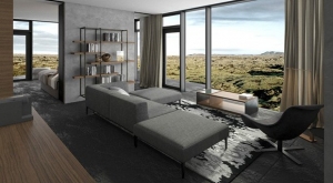 Spa subterr&aacute;neo y hotel de lujo en un flujo de lava en Islandia