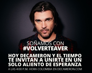 Decameron y El Tiempo te invitan hoy a ser parte de un super concierto de Juanes v&iacute;a stream (V&Iacute;DEO)