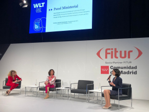 Ministra Cornejo destac&oacute; liderazgo femenino durante el forum de Women Leading Tourism realizado en Fitur