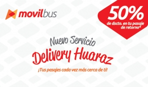 Movil Tours lanza servicio de Delivery en Huaraz con 50% de descuento