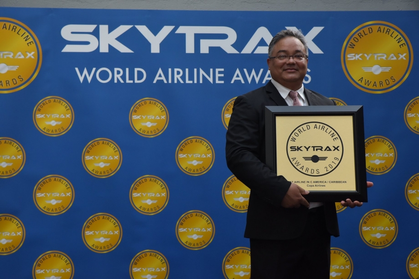 Copa Airlines reconocida como "la mejor aerol&iacute;nea de Centroam&eacute;rica y Caribe" por los Skytrax Awards 2019