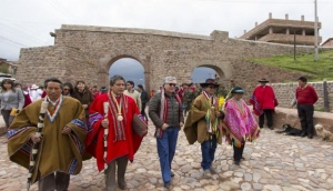 Restauran camino prehisp&aacute;nico en el arco de Tika Tika en Cusco