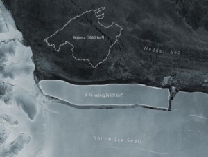 Iceberg m&aacute;s grande del mundo se desprende en la Ant&aacute;rtida