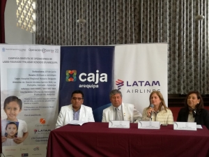 LATAM Airlines Per&uacute; se une a Operaci&oacute;n Sonrisa para apoyar en la operaci&oacute;n de personas que sufran de labio fisurado en Arequipa