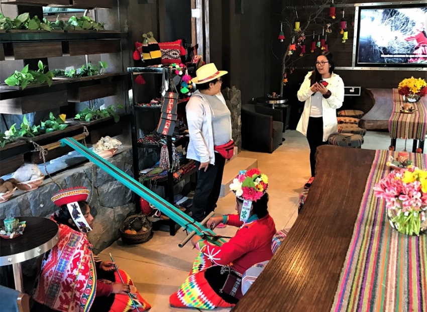 Tejedoras de Patacancha realizaran demostraci&oacute;n de su arte en la sala de espera de Inca Rail