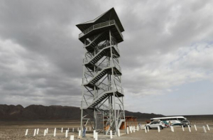 Torre Mirador de la Pampa de Nasca abierto para la visita del p&uacute;blico