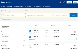 Booking: llega a USA la b&uacute;squeda y reserva de vuelos