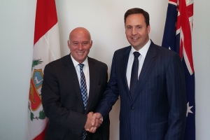 Per&uacute; y Australia firmaron Tratado de Libre Comercio