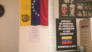 Denuncian a restaurante de Madrid que proh&iacute;be la entrada a "chavistas"