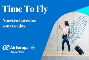 Air Europa transforma sus hist&oacute;ricas tarifas Minimax en 'Time to Fly', con los mejores precios para volar donde quieras