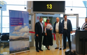 Presidente Kuczynski inaugura vuelo comercial de la aerol&iacute;nea Latam con destino a Jauja