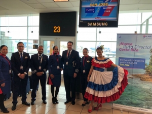 LATAM Airlines Per&uacute; inaugur&oacute; su vuelo directo Lima - San Jos&eacute;