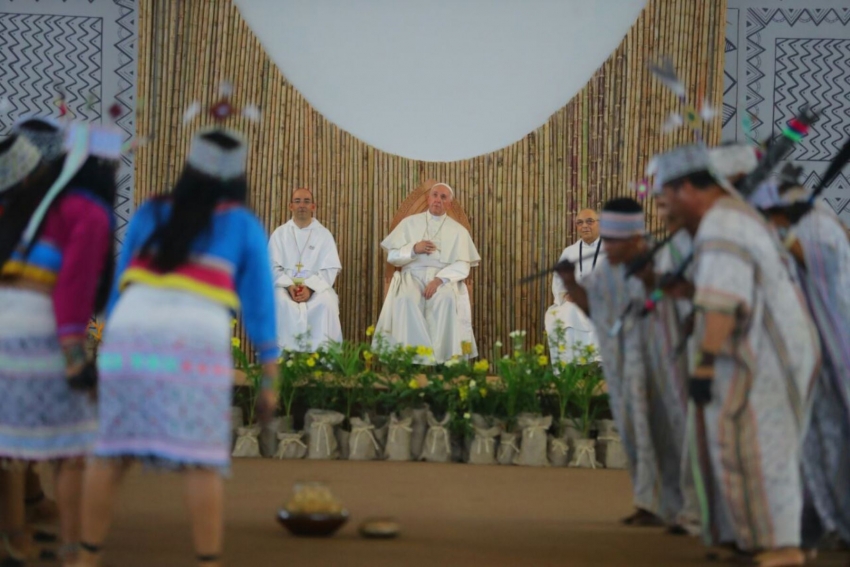 Papa Francisco: La Amazon&iacute;a tambi&eacute;n es una reserva cultural que debe preservarse