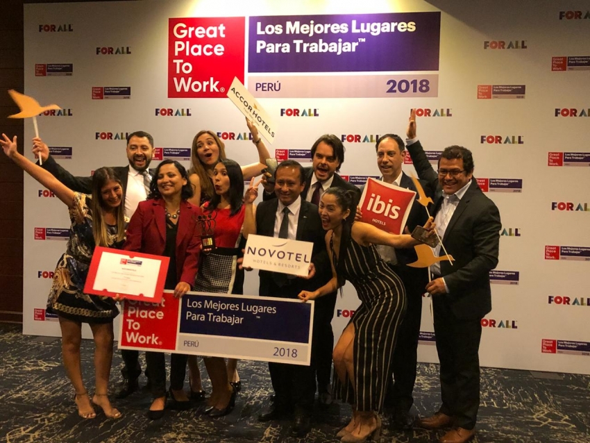AccorHotels y Atton son elegidas como &ldquo;los mejores lugares para trabajar&rdquo; en Per&uacute;